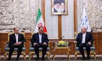 دیدار نوروزی وزیر صنعت، معدن و تجارت با رئیس مجلس شورای اسلامی